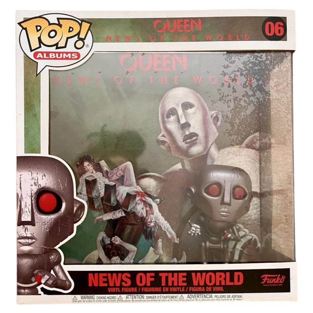FUNKO Pop! (NEW) QUEEN-News Of The World Album Cover w/Hard Case(Metallic) #06
